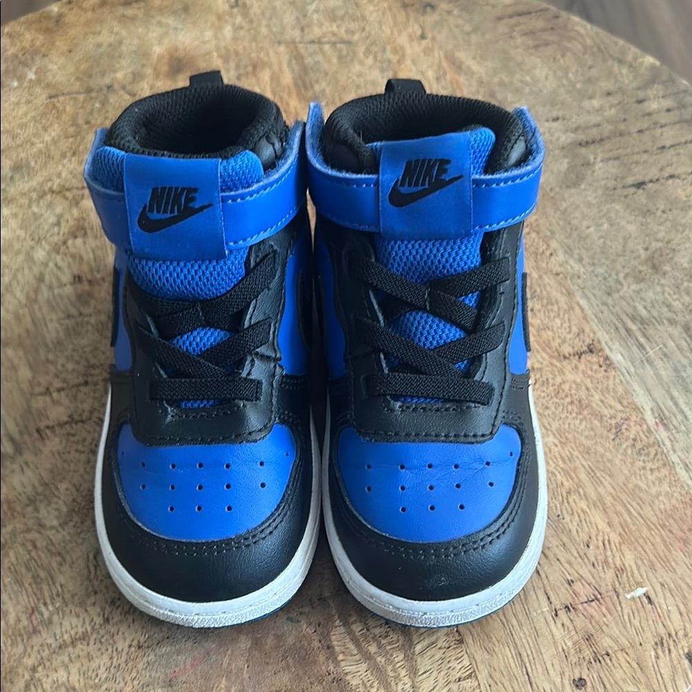 Nike Kids High-Top Sneakers - Black and Blue